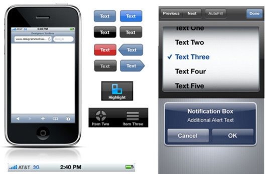 iPhone GUI Elements