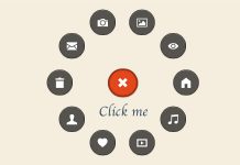 jQuery Wheel Menu:實現漂亮的 Path 風格旋轉選單