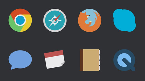 Flat Icons and Web Elements for UI Design-17