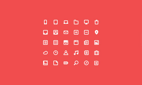 Flat Icons and Web Elements for UI Design-4