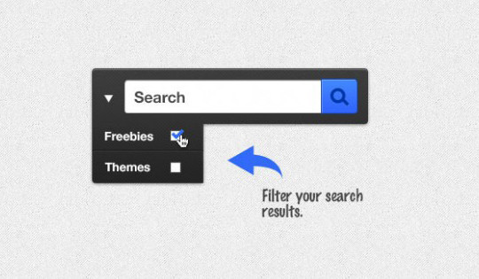 Search box free PSD