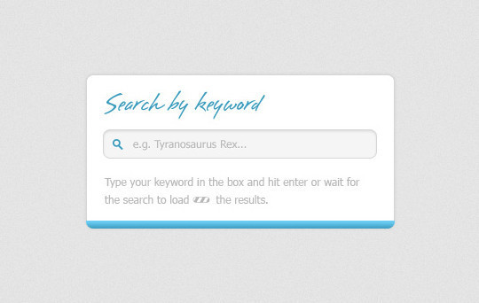 Search Box with autocomplete Free PSD
