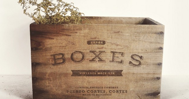 Vintage Boxes MockUp