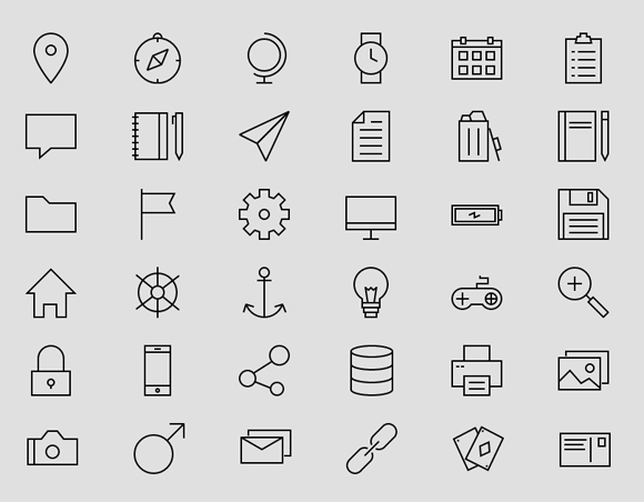 Linea: a free outline iconset featuring 730+ Icons