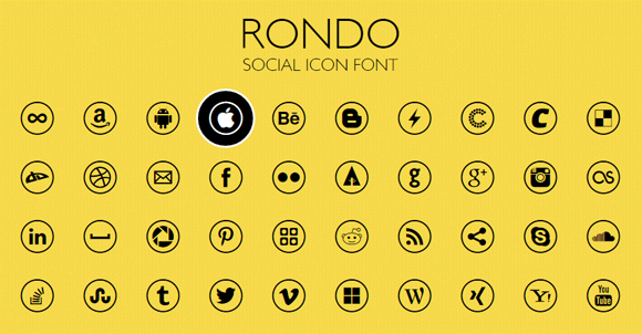 Rondo Social Icon Font
